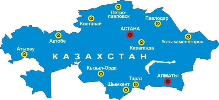 Карта Казахстана